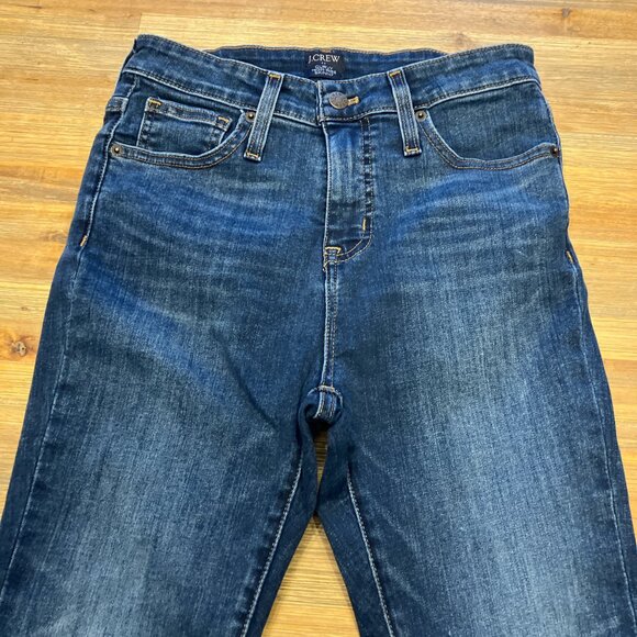 J. Crew Curvy Skinny Highrise stretch medium wash 5 pocket denim‎ jean size 26 - Picture 2 of 6